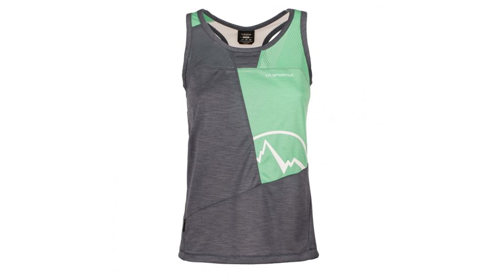 La Sportiva Earn Tank - Women's, Slate/Jade Green, Large I85-903704-L