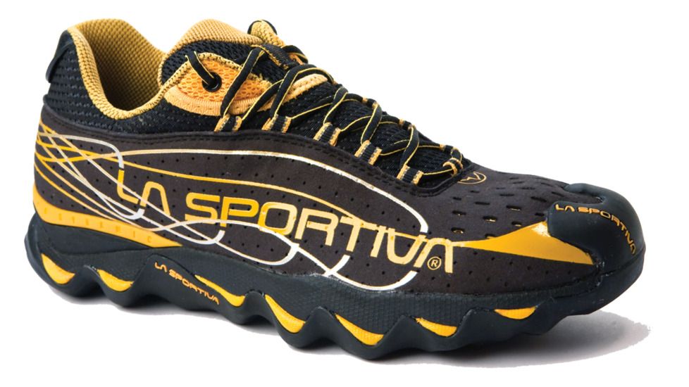 La Sportiva Electron Trail Running Shoe - Men's-40.5 US-Black/Yellow