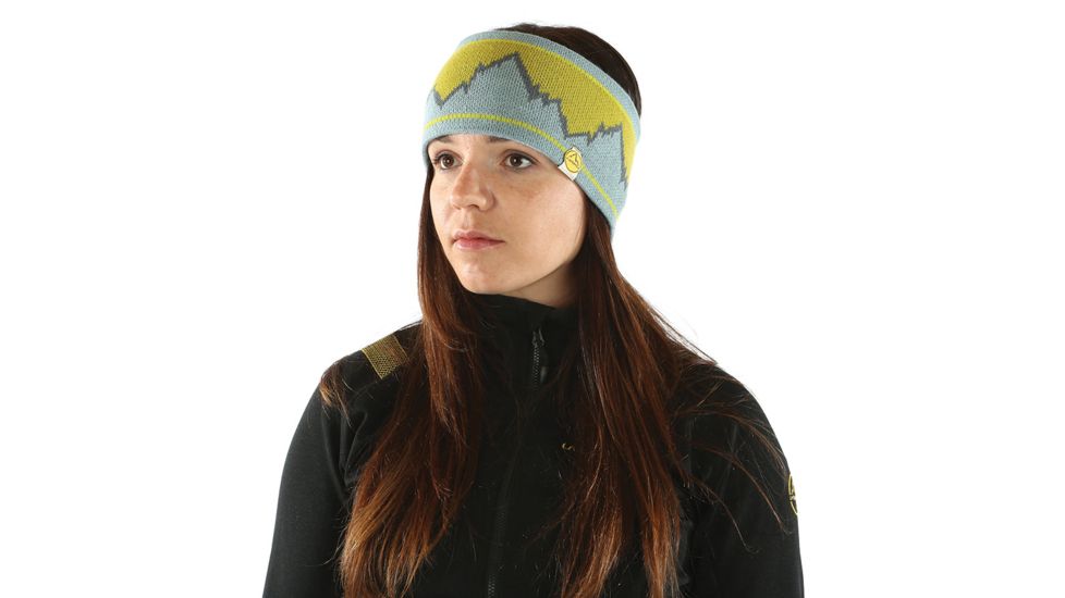 La Sportiva Elysium Headband - Men's, Citronelle/Stone Blue-L/XL