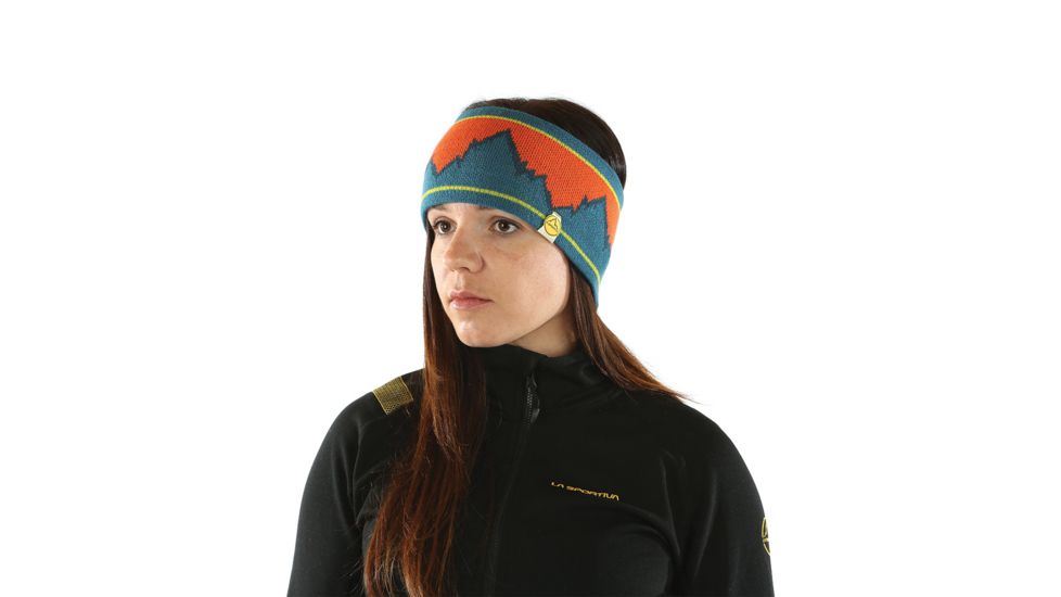La Sportiva Elysium Headband - Men's-Lava/Lake-L/XL