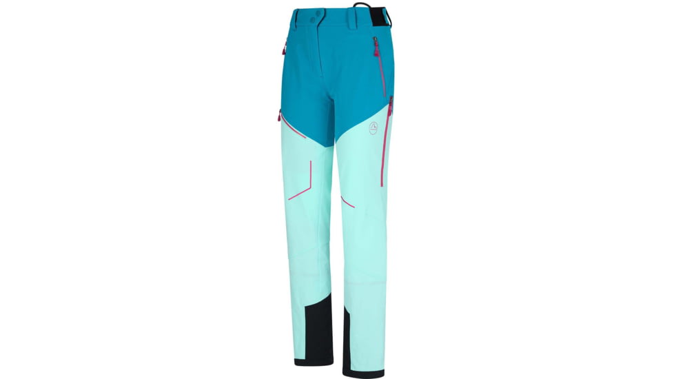 La Sportiva Excelsior Pant - Womens, Crystal/Turquoise, Extra Small, M28-635616-XS