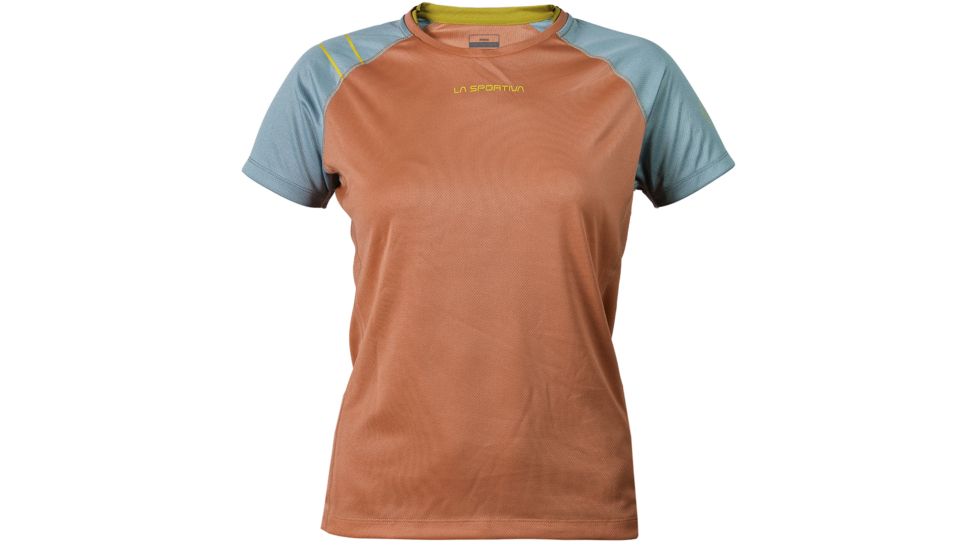 Flight T-Shirt - Womens-Ice Blue/Coral-Small