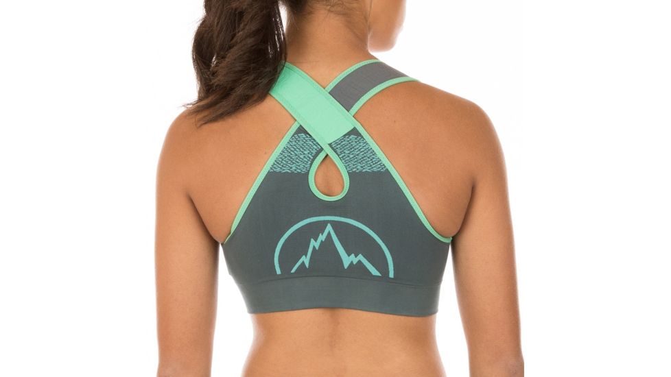 La Sportiva Focus Top - Women's, Slate/Jade Green, Extra Small I84-903704-XS