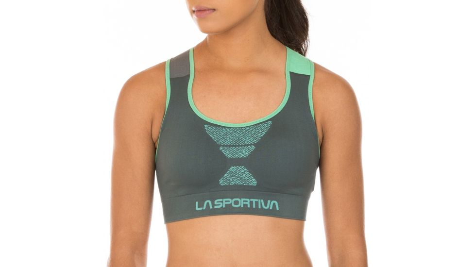 La Sportiva Focus Top - Women's, Slate/Jade Green, Extra Small I84-903704-XS