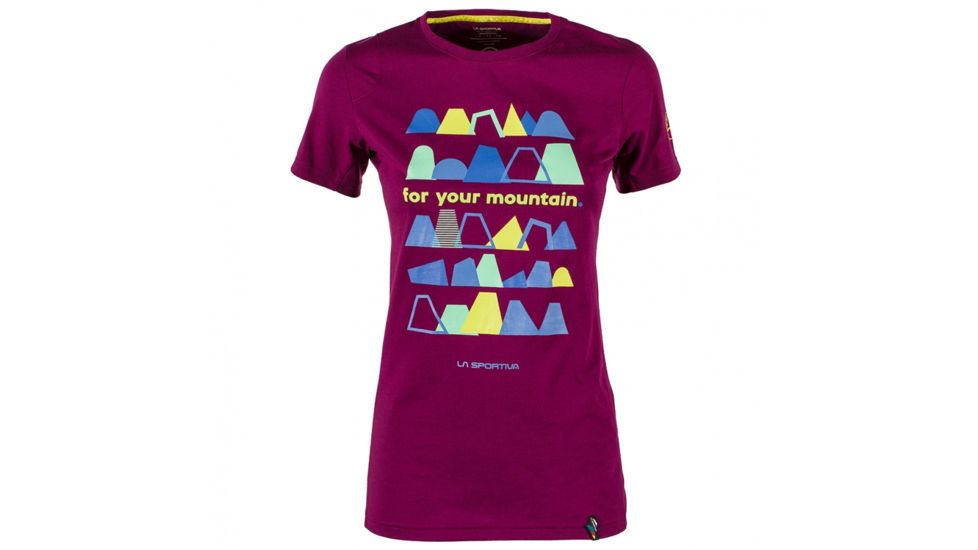 La Sportiva For Your Mountain T-Shirt - Women's, Plum, Extra Small I77-501501-XS
