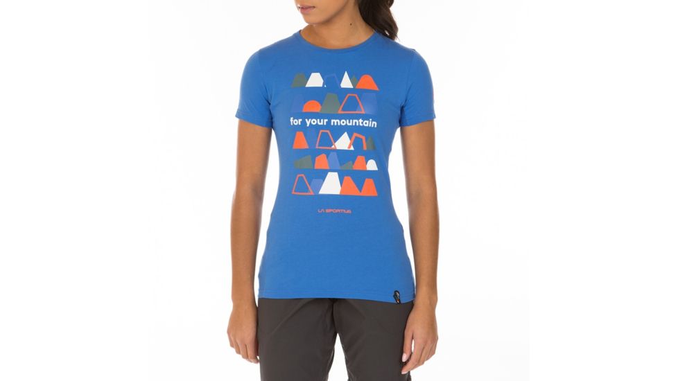 La Sportiva For Your Mountain T-Shirt - Women's, Cobalt Blue, Small I77-613613-S