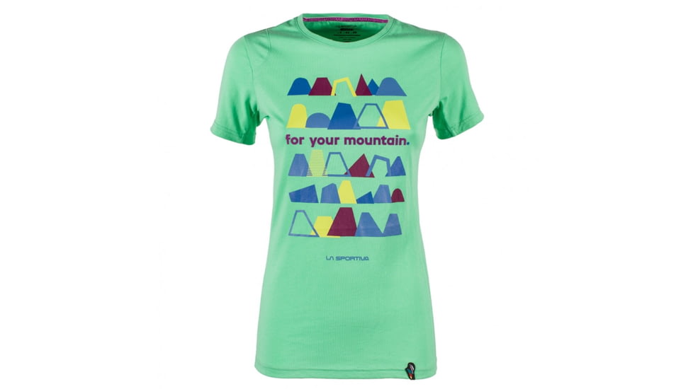 La Sportiva For Your Mountain T-Shirt - Women's, Jade Green, Extra Small I77-704704-XS