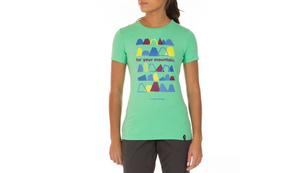 La Sportiva For Your Mountain T-Shirt - Women's, Jade Green, Extra Small I77-704704-XS