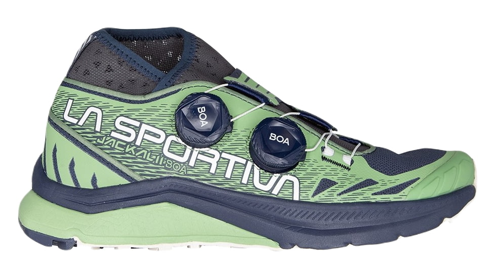 La Sportiva Jackal II Boa Trailrunning Shoes - Women's, Night Sky/Aspen Green, 39.5, ZFRS099-B46E37-39.5