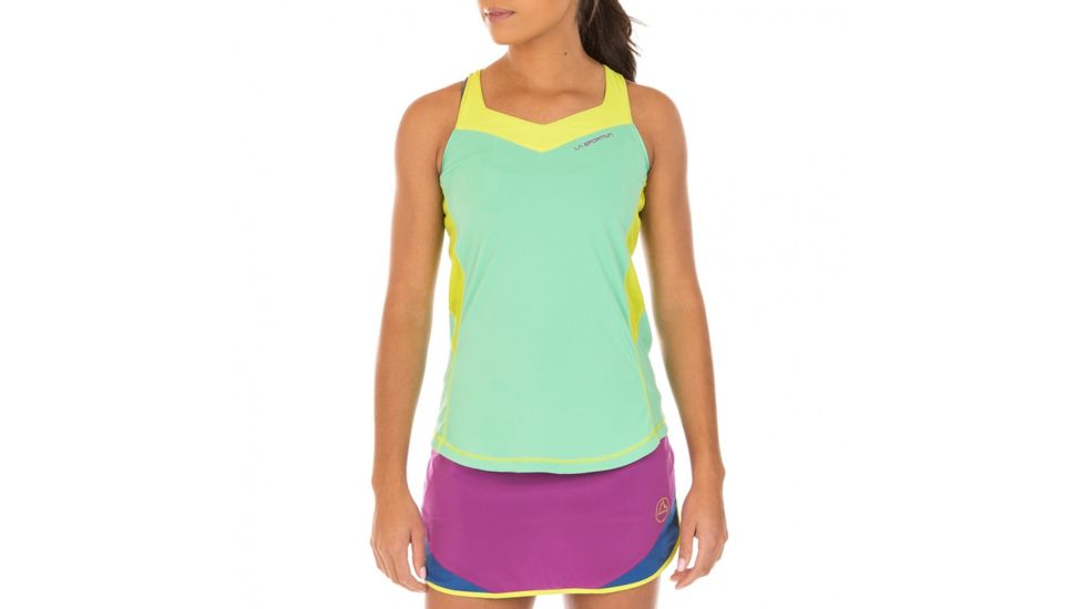 La Sportiva Joy Tank - Women's, Jade Green/Apple Green, Medium K64-704705-M