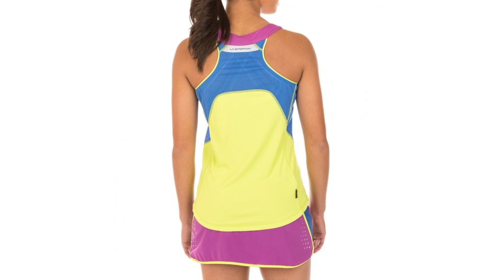 La Sportiva Joy Tank - Women's, Apple Green/Cobalt Blue, Large K64-705613-L