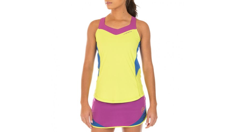 La Sportiva Joy Tank - Women's, Apple Green/Cobalt Blue, Large K64-705613-L