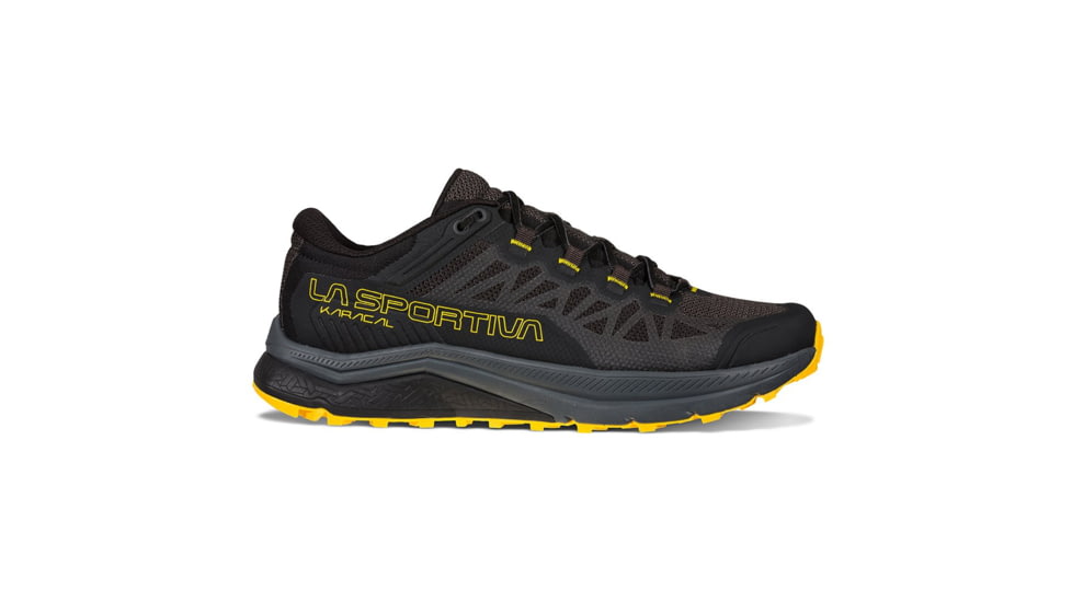 La Sportiva Karacal Running Shoes - Mens, Black/Yellow, 45.5, Medium, 46U-999100-45.5