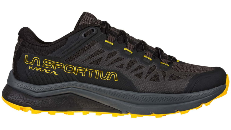 La Sportiva Karacal Running Shoes - Men's, Black/Yellow, 44.5, Medium, 46U-999100-44.5