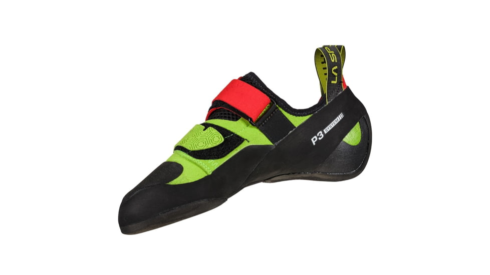 La Sportiva Kubo Climbing Shoes - Mens, Goji/Neon, 44, ZFCS024-R14E20-44