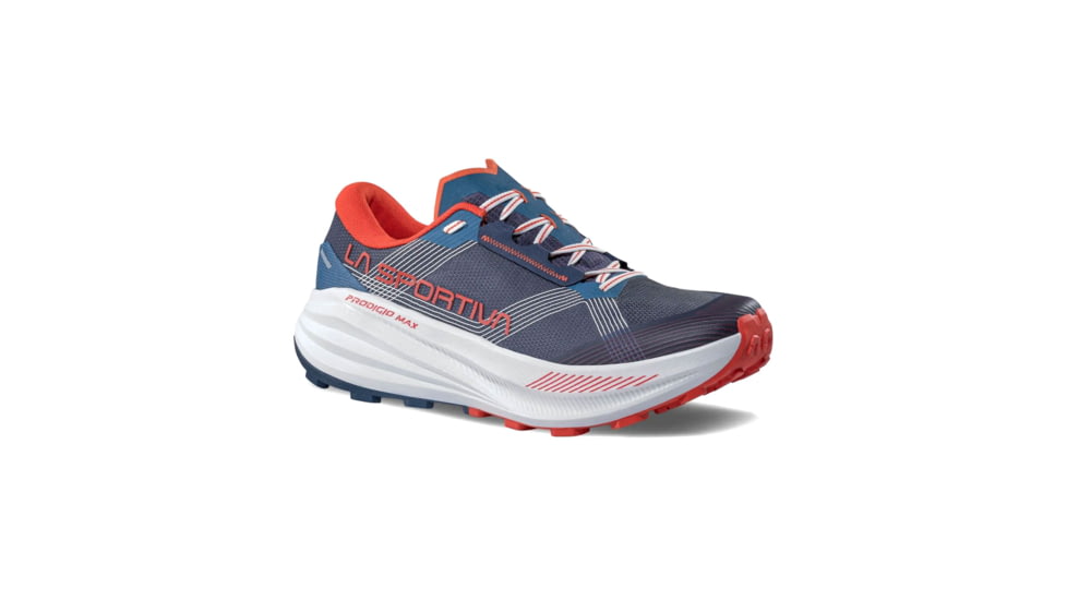 La Sportiva Prodigio Max Road Running Shoes - Men's, Night Sky/Mountain Red, 41.5US, ZFRS104-B46R24-41.5