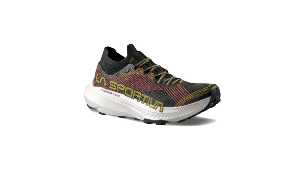 La Sportiva Prodigio Pro Road Running Shoes - Men's, Black/Yellow, 45US, ZFRS100-K00Y00-45