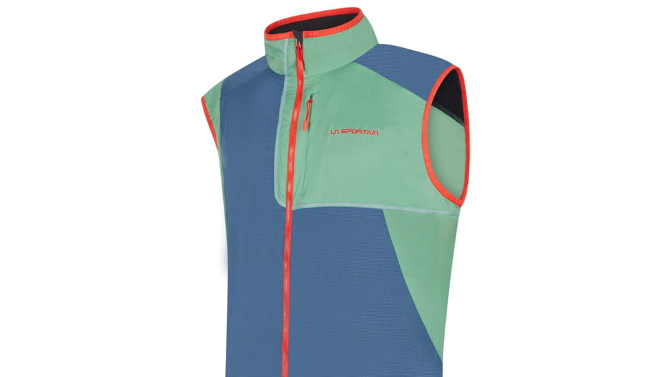 La Sportiva Latitude Vest - Mens, Opal/Grassgreen, Small, L25-618716-S