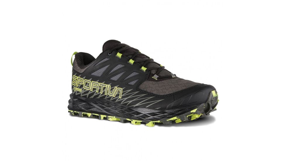 USED La Sportiva Lycan GTX Trailrunning Shoes - Men's, Carbon/Apple Green, 43, 36Q-900705-43, EDEMO1
