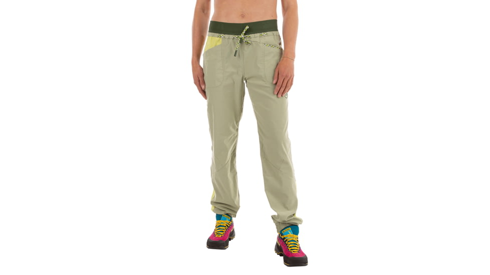 La Sportiva Mantra Pant - Womens, Tea/Green Banana, Small, O62-730728-S