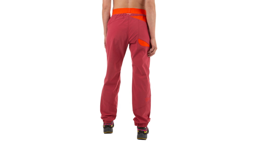 La Sportiva Mantra Pant - Womens, Velvet/Cherry Tomato, Small, O62-323322-S
