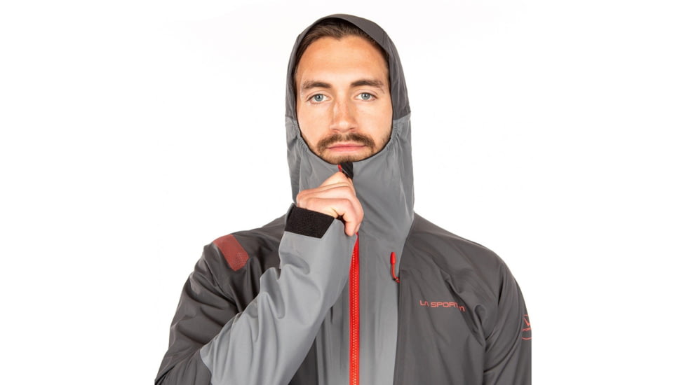 La Sportiva Mars Jacket - Mens, Carbon/Poppy, Small, L02-900311-S