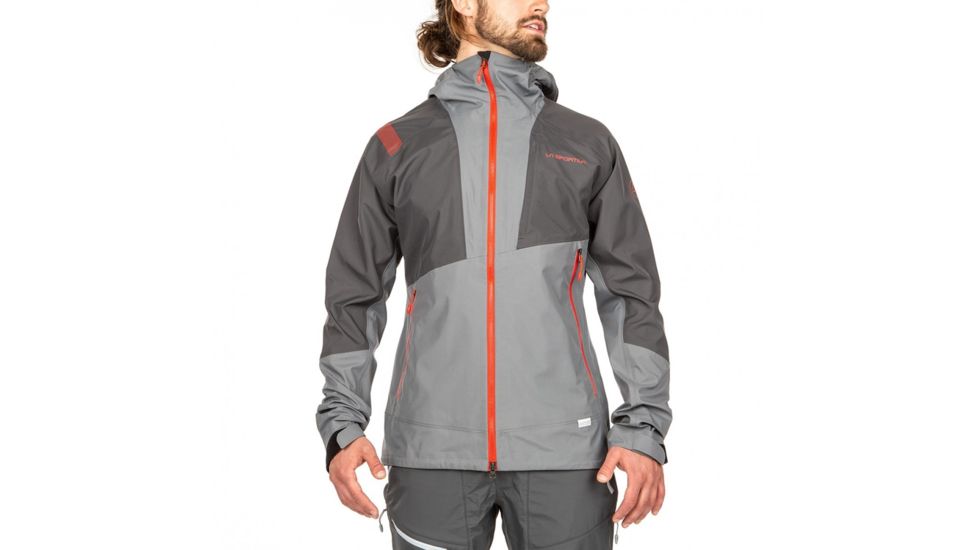 La Sportiva Mars Jacket - Mens, Carbon/Poppy, Small, L02-900311-S