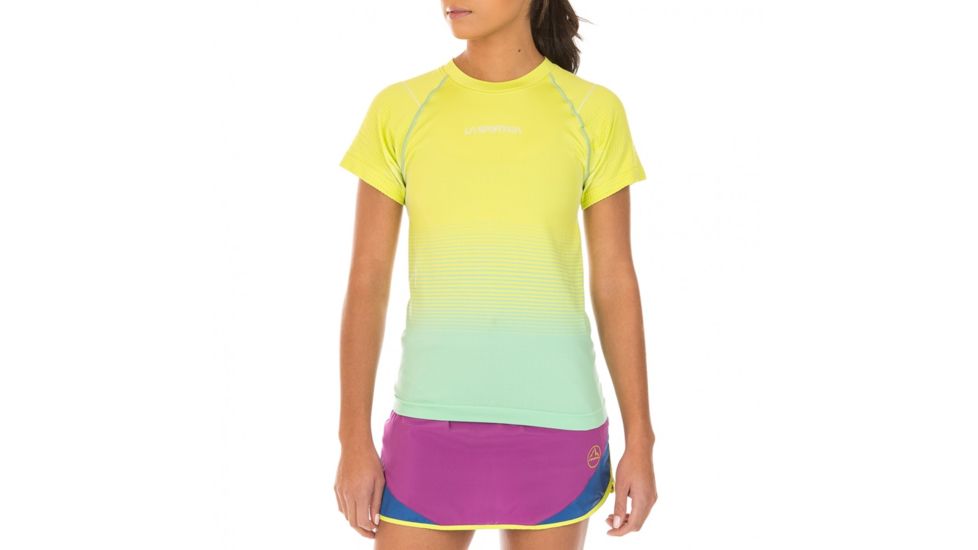 La Sportiva Medea T-Shirt - Women's, Jade Green/Apple Green, Medium, K51-704705-M