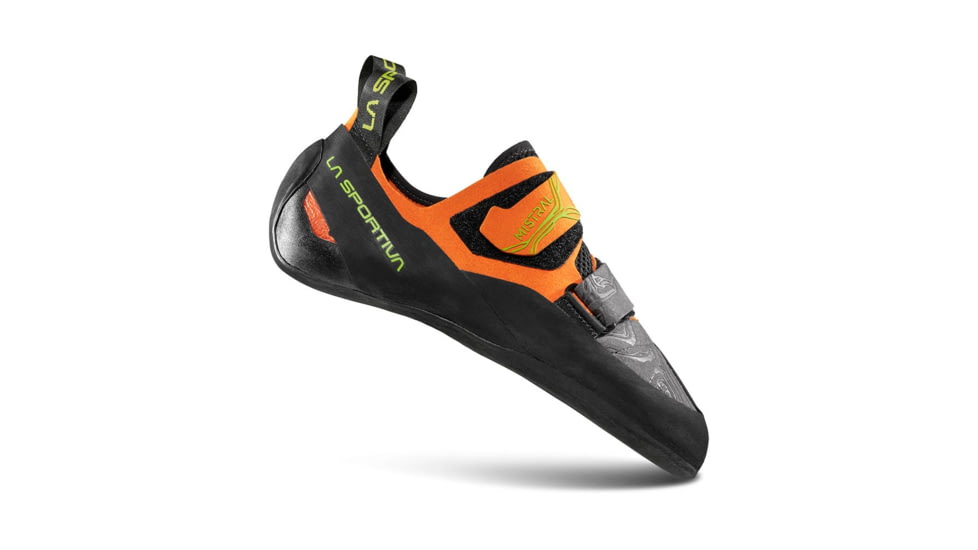 La Sportiva Mistral Climbing Shoes - Men's, Hawaiian Sun/Lime Punch, 37, ZFCS034-O08E29-37