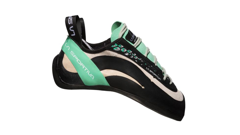 La Sportiva Miura Climbing Shoes - Women's, White/Jade Green, 40.5, Medium, 20K-000704-40.5