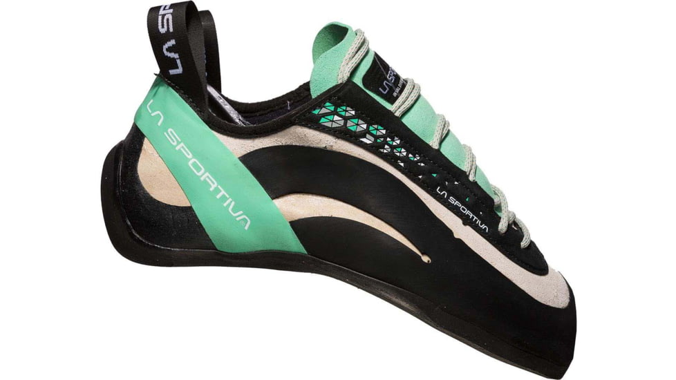 La Sportiva Miura Climbing Shoes - Women's, White/Jade Green, 38.5, Medium, 20K-000704-38.5