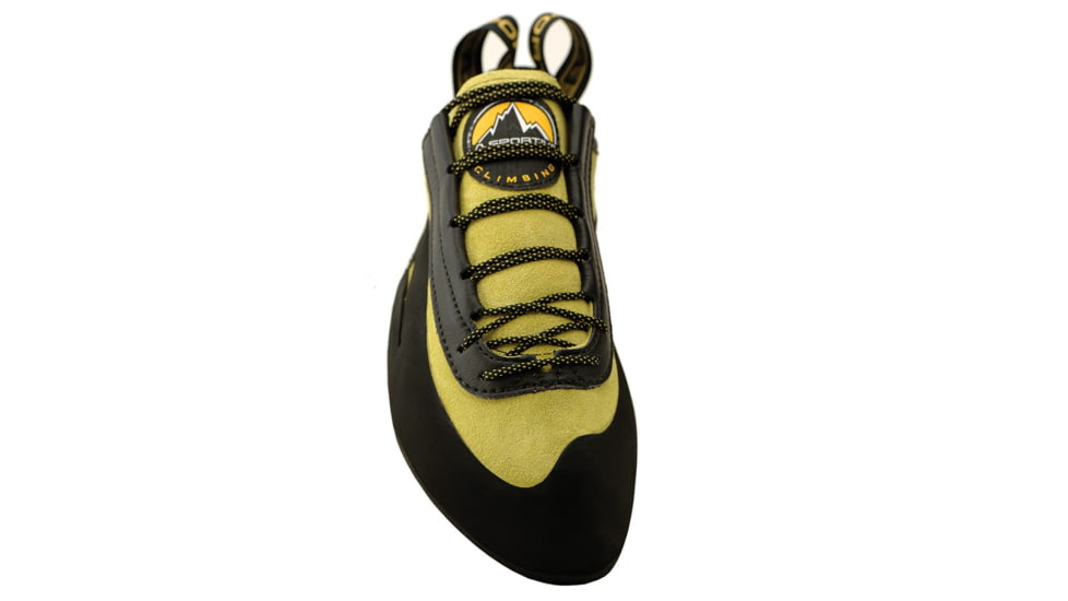 La Sportiva Miura Rock Climbing Shoe - Men's, Black/Yellow, 41.5 971-YEL-41.5