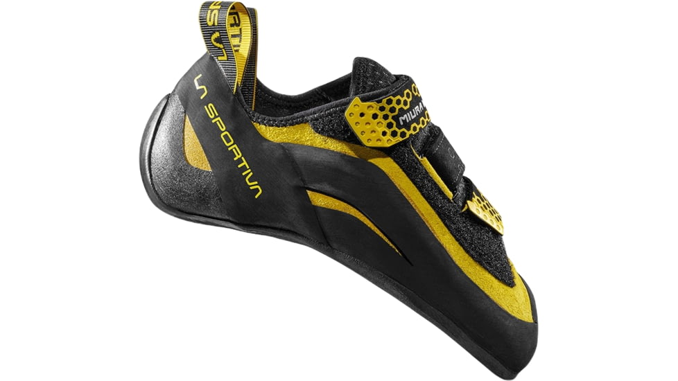 La Sportiva Miura VS Climbing Shoes - Men's, Black/Yellow, 44, ZFCS036-K00Y00-44