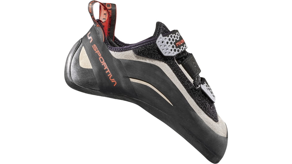 La Sportiva Miura VS Climbing Shoes - Women's, White/Cherry Tomato, 34, ZFCS037-W00R22-34