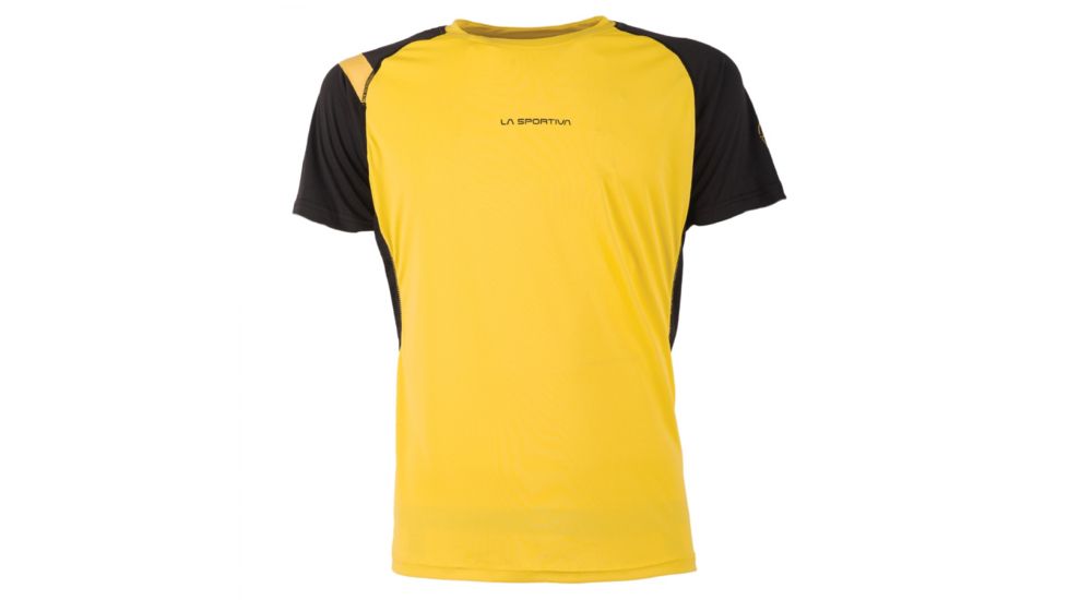 La Sportiva Motion T-Shirt - Men's, Yellow/Black, Medium J50-100999-M