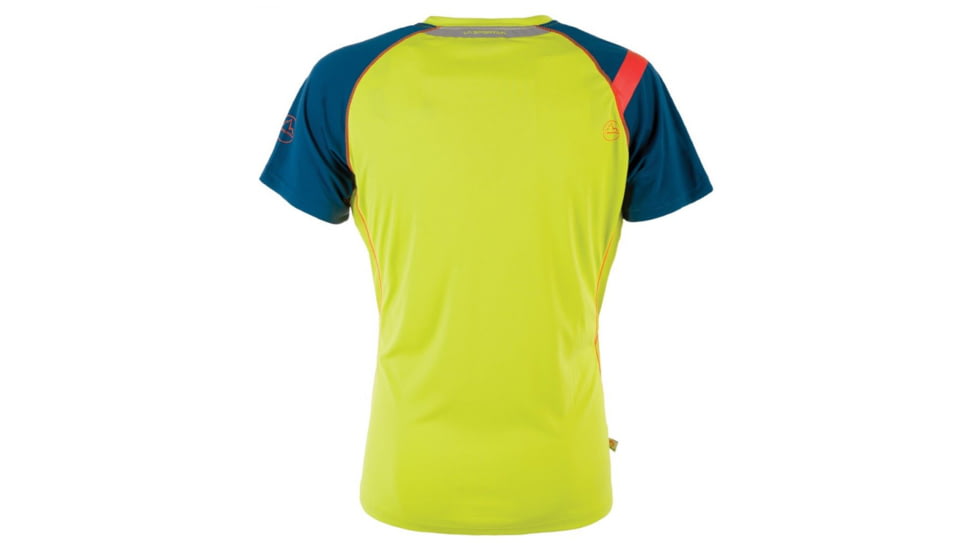 La Sportiva Motion T-Shirt - Mens, Sulphur/Ocean, XL, J50-SulphurOcean-XL