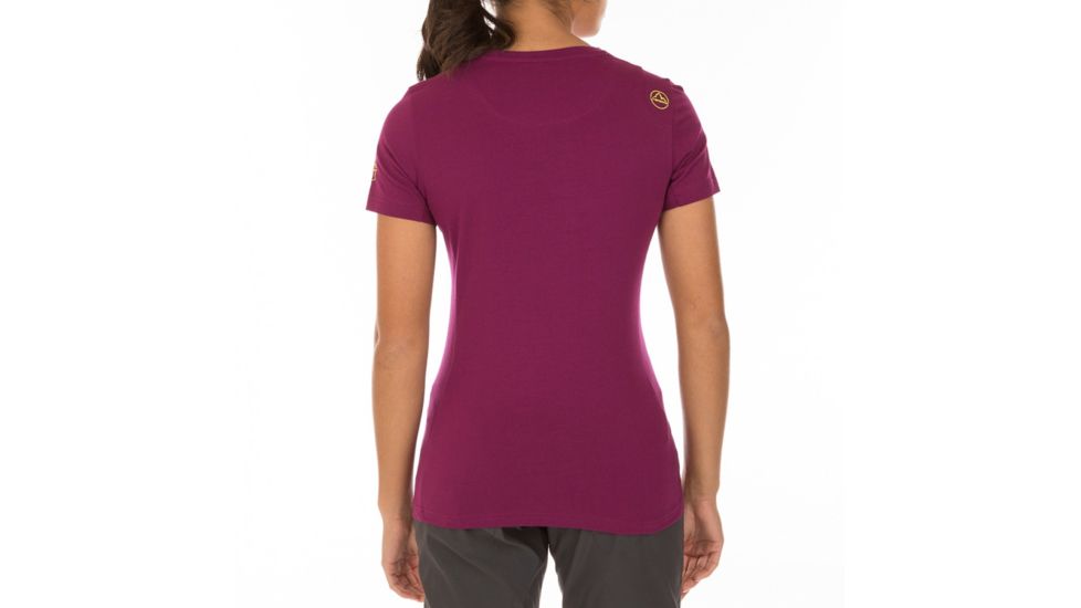La Sportiva Mountain Is Home T-Shirt - Women's, Plum, Small I79-501501-S