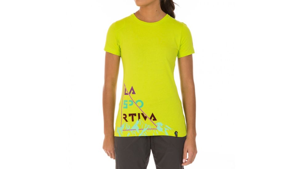 La Sportiva Mountain Is Home T-Shirt - Women's, Apple Green, Extra Small I79-705705-XS