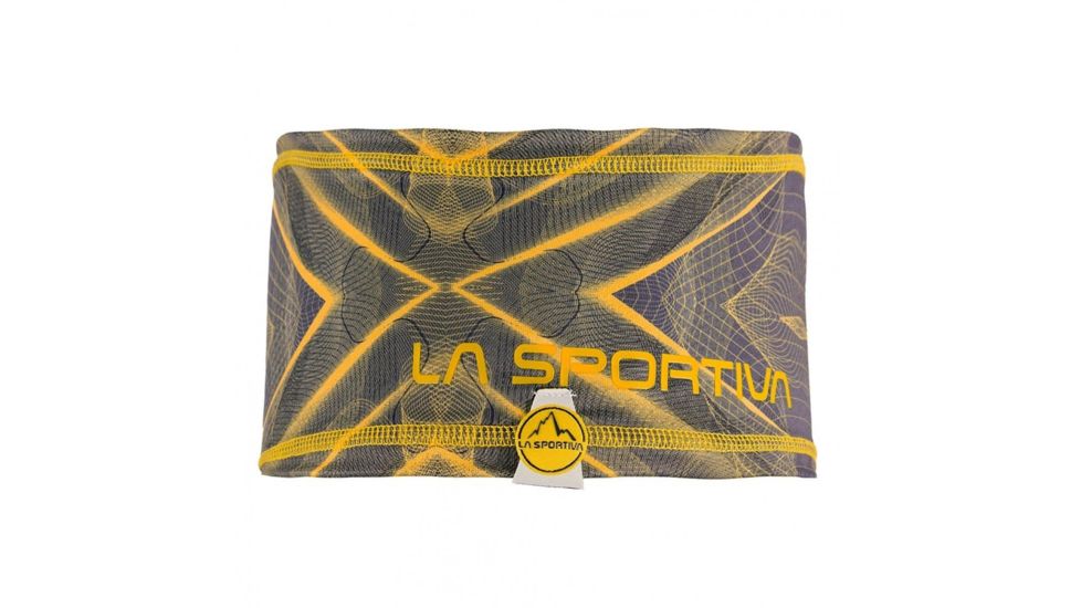 La Sportiva Movement Headband, Black/Yellow, Large, X91-999100-L