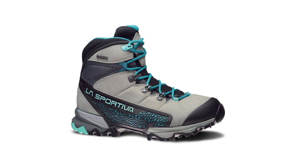 La Sportiva Nucleo High GTX Hiking Boot - Womens, Grey/Mint, 36, 14V-901609-36