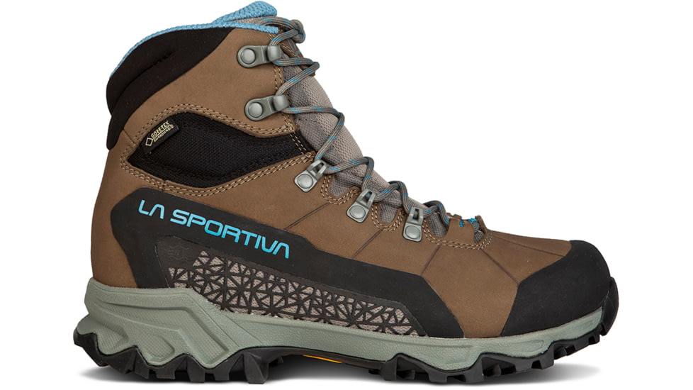 La Sportiva Nucleo High II GTX Hiking Shoes - Women's, Oak/Topaz, 38.5, Medium, 24Z-808624-38.5