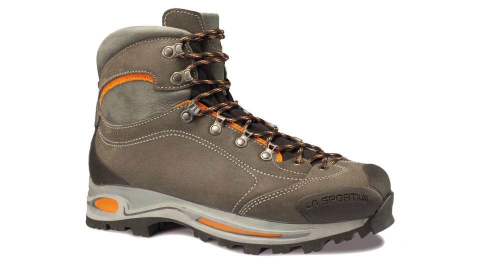 La Sportiva Omega GTX Hiking Boot - Mens-Grey/Rust-Medium-43.5