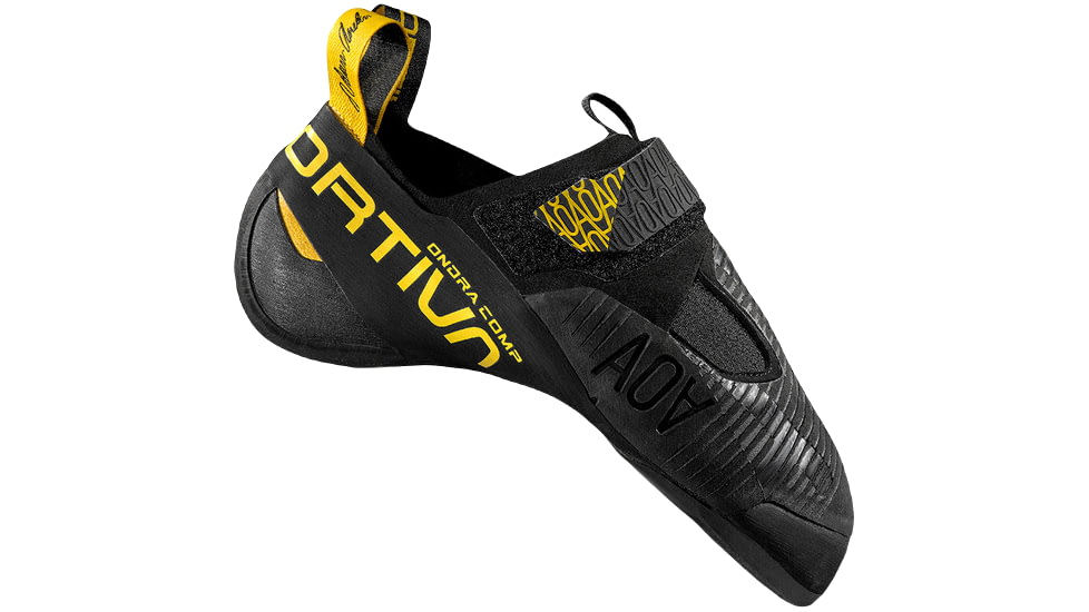 La Sportiva Ondra Comp Climbing Shoes - Men's, Black/Yellow, 43, 40S-999100-43