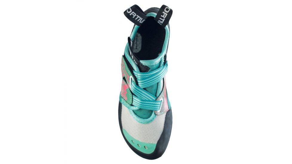 La Sportiva Oxygym Climbing Shoe - Womens, Mint/Coral, 36.5, 10O-609301-36.5