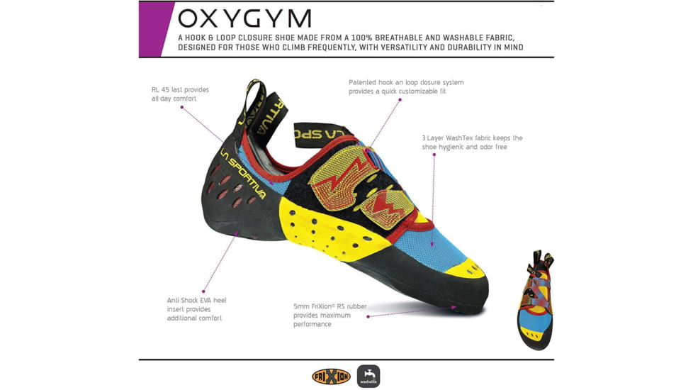 La Sportiva Oxygym Climbing Shoes - Womens, Mint/Coral, 39.5 EU, 10O-609301-39.5