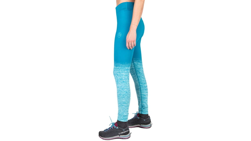 La Sportiva Patcha Leggings - Women's, Extra Small,  Waist,  Inseam, Crystal/Turquoise, O77-635616-XS