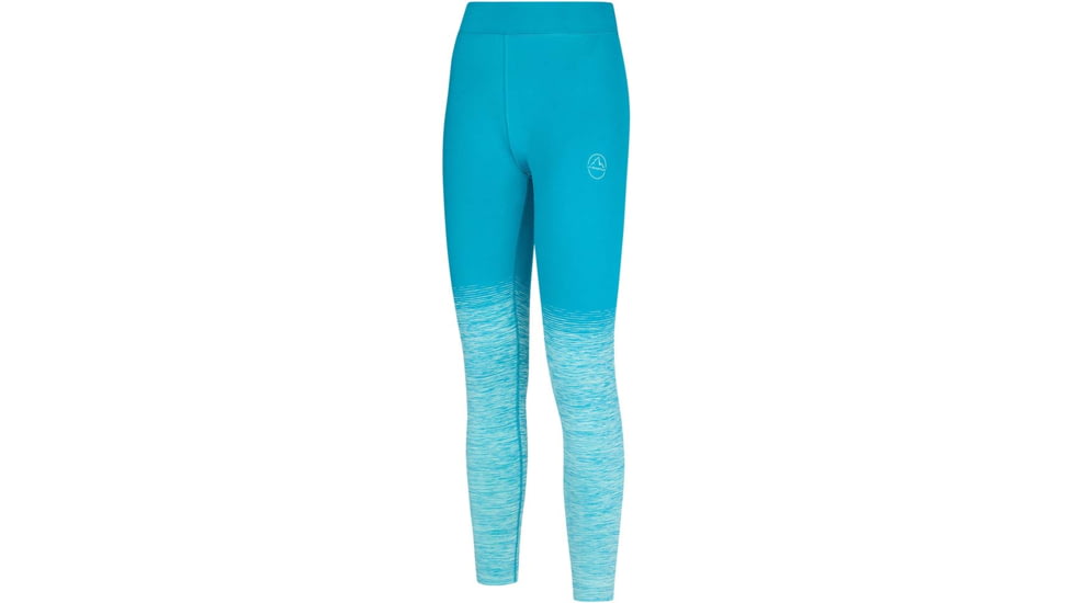 La Sportiva Patcha Leggings - Women's, Extra Small,  Waist,  Inseam, Crystal/Turquoise, O77-635616-XS