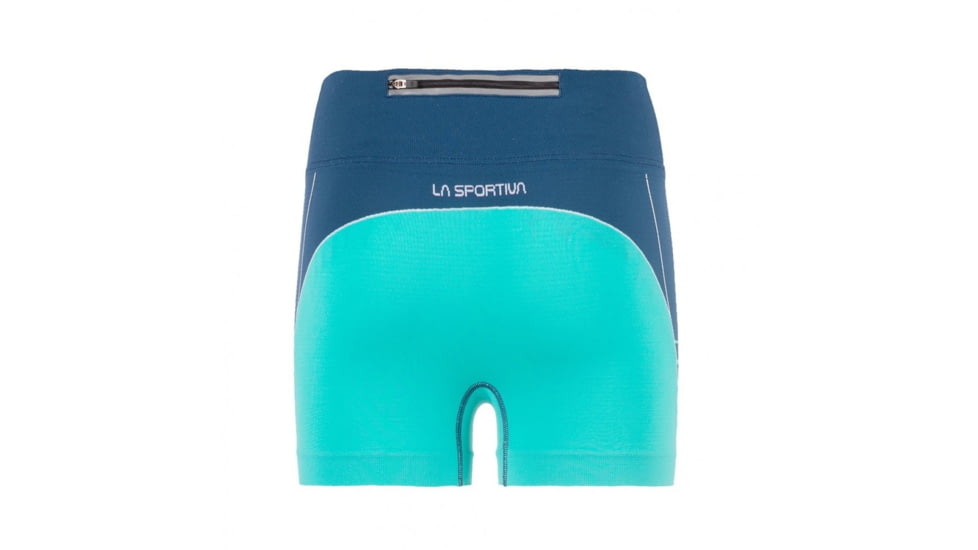 La Sportiva Podium Tight Short - Womens, Opal/Aqua, Extra Small, K88-618615-XS