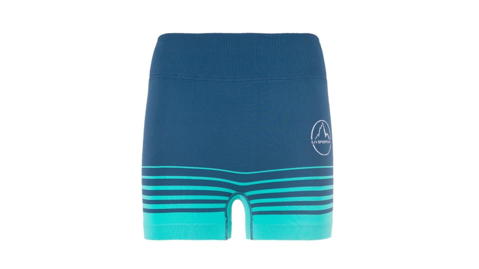 La Sportiva Podium Tight Short - Womens, Opal/Aqua, Extra Small, K88-618615-XS