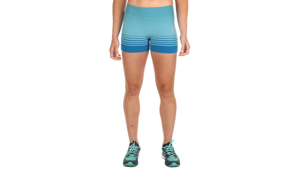 La Sportiva Podium Tight Short - Womens, Pacific Blue Neptune, Medium, K88-621619-M